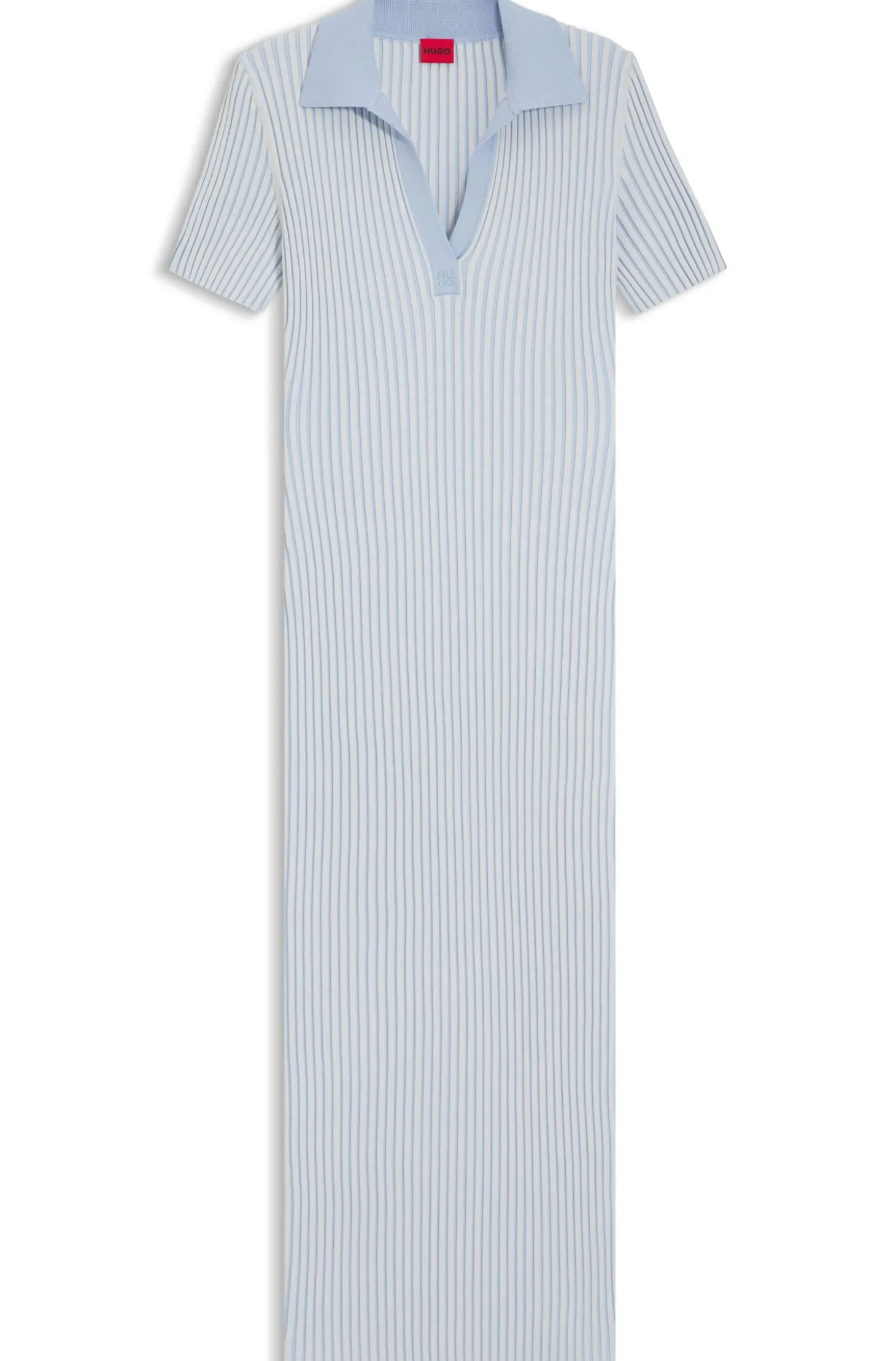 Kleid aus Vanisé-Rippstrick mit Stack-Logo