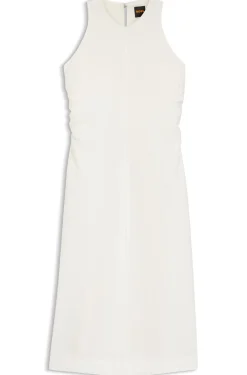 Kleid in A-Linie mit gerafften Seiten