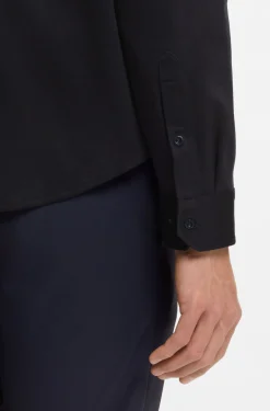 Knitterfreies Hemd aus Baumwoll-Jersey mit natürlichem Stretch