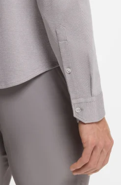 Knitterfreies Hemd aus Baumwoll-Jersey mit natürlichem Stretch