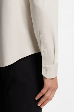 Knitterfreies Hemd aus Baumwoll-Jersey mit natürlichem Stretch