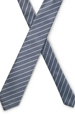 Krawatte aus in Italien hergestellter Seide mit diagonalen Streifen