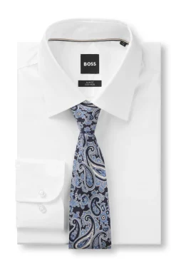 Krawatte aus reiner Seide mit Paisley-Print