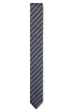 Krawatte aus Seide mit diagonalen Streifen