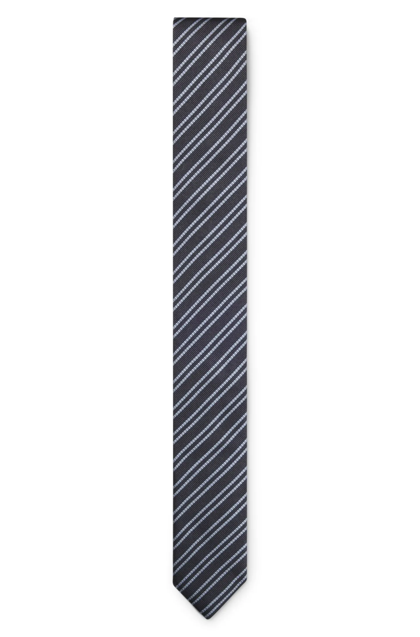 Krawatte aus Seide mit diagonalen Streifen