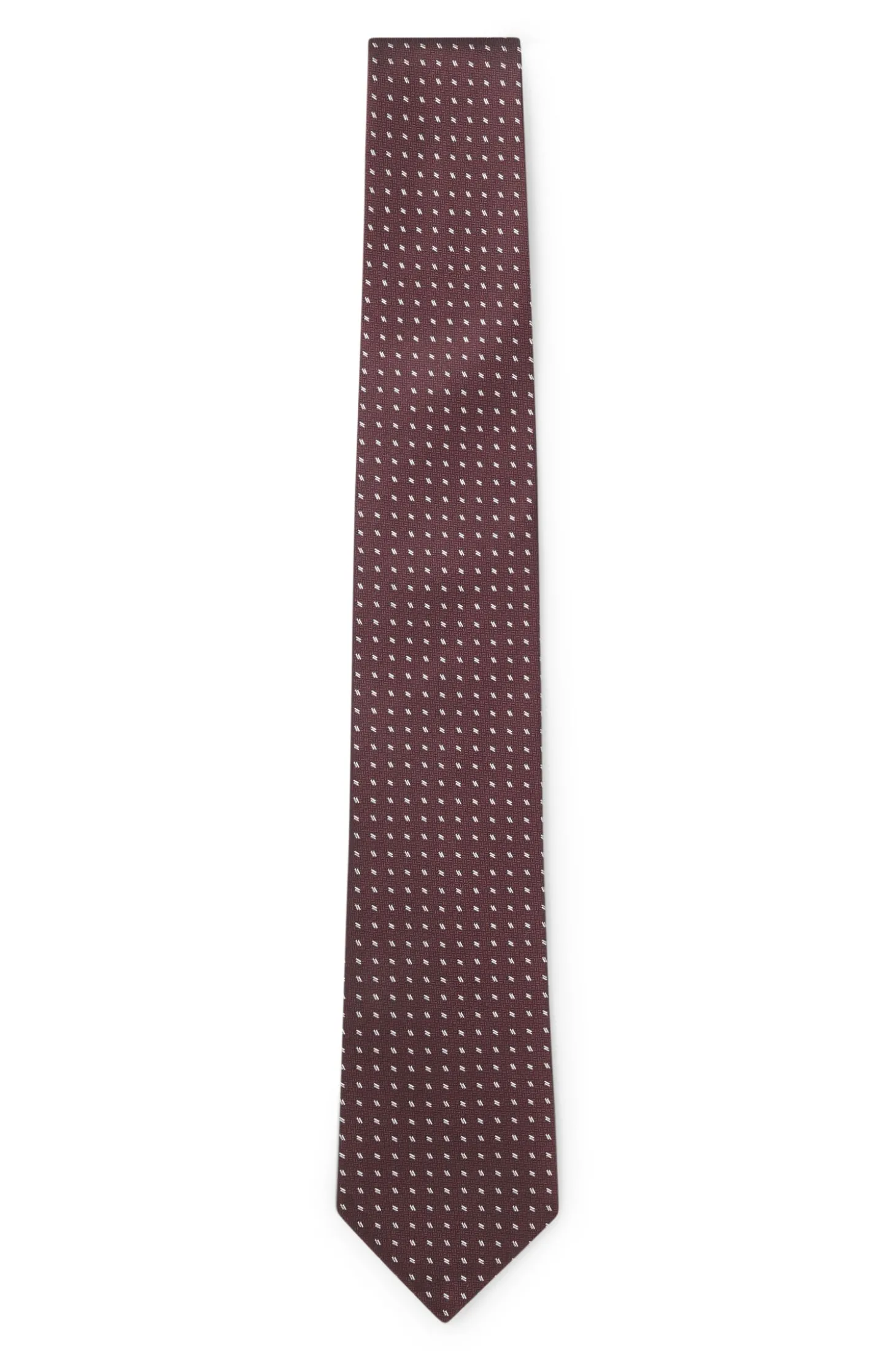 Krawatte aus Seiden-Jacquard mit feinem Muster