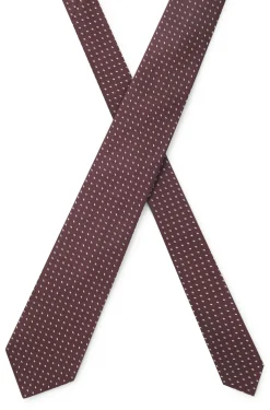 Krawatte aus Seiden-Jacquard mit feinem Muster
