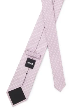 Krawatte aus Seiden-Mix mit Jacquard-Web-Dessin