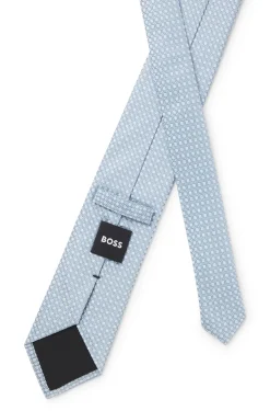 Krawatte aus Seiden-Mix mit Jacquard-Web-Dessin