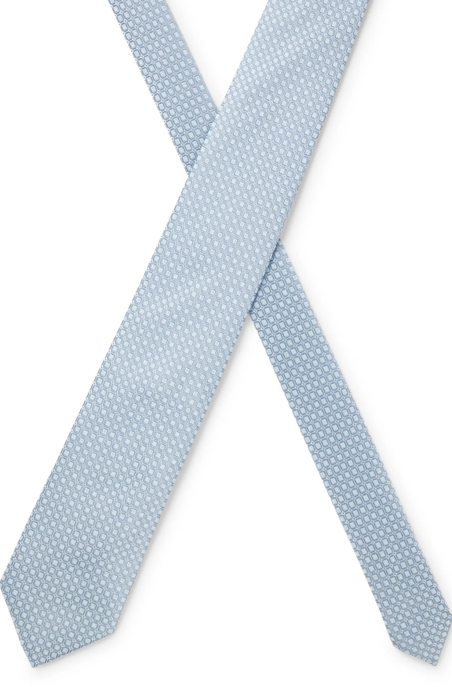 Krawatte aus Seiden-Mix mit Jacquard-Web-Dessin