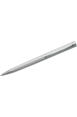 Kugelschreiber mit Chrom-Beschichtung und Rauten-Gravur