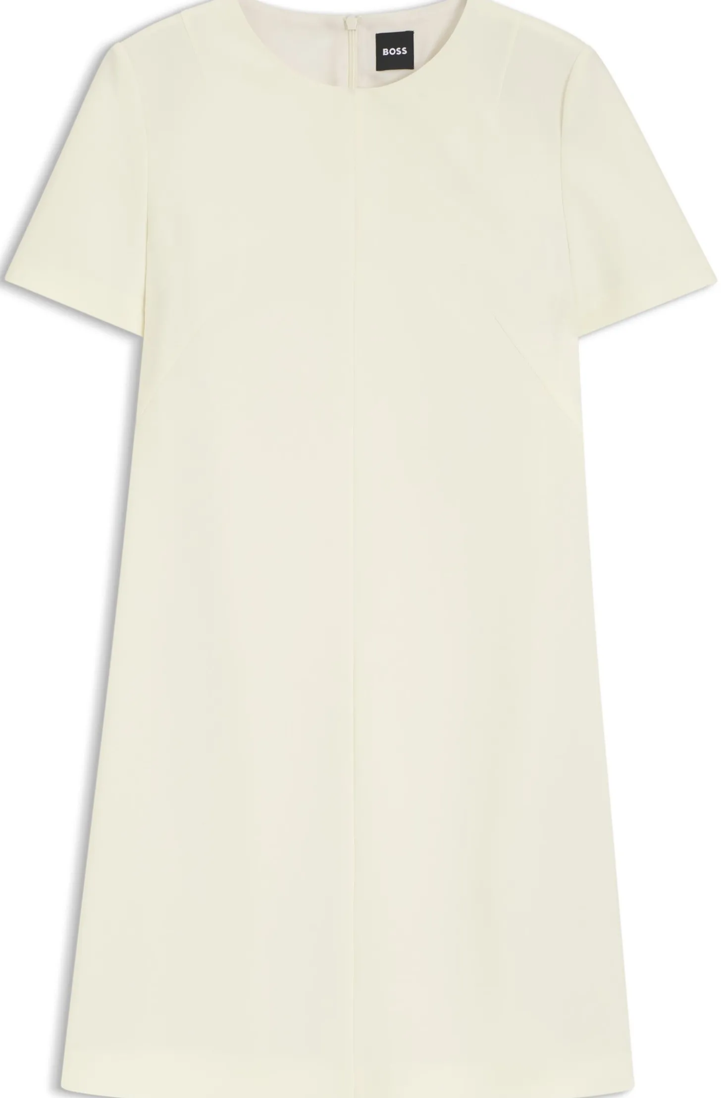 Kurzarm-Kleid aus japanischem Krepp