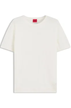 Kurzarm-Pullover aus Woll-Mix mit Stack-Logo-Stickerei