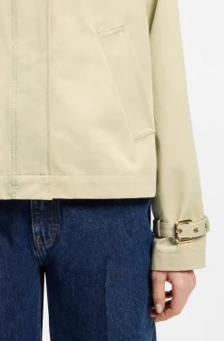 Kurzer Regular-Fit Trenchcoat aus Baumwolle