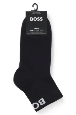 Kurze Socken mit Logos im Dreierpack