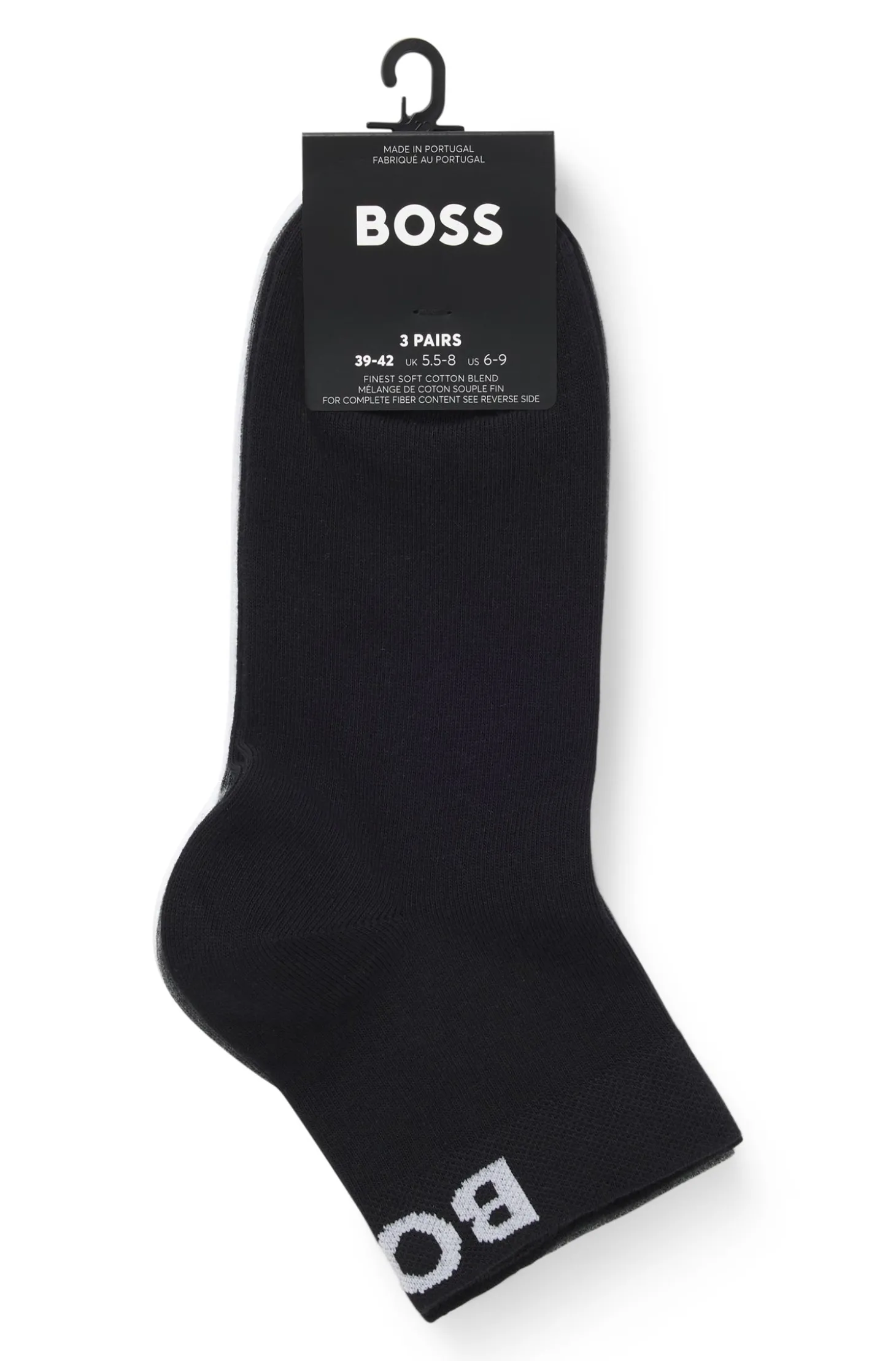 Kurze Socken mit Logos im Dreierpack
