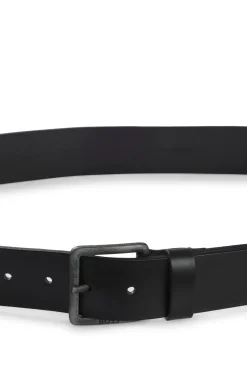 Ledergürtel mit Logo-Schließe