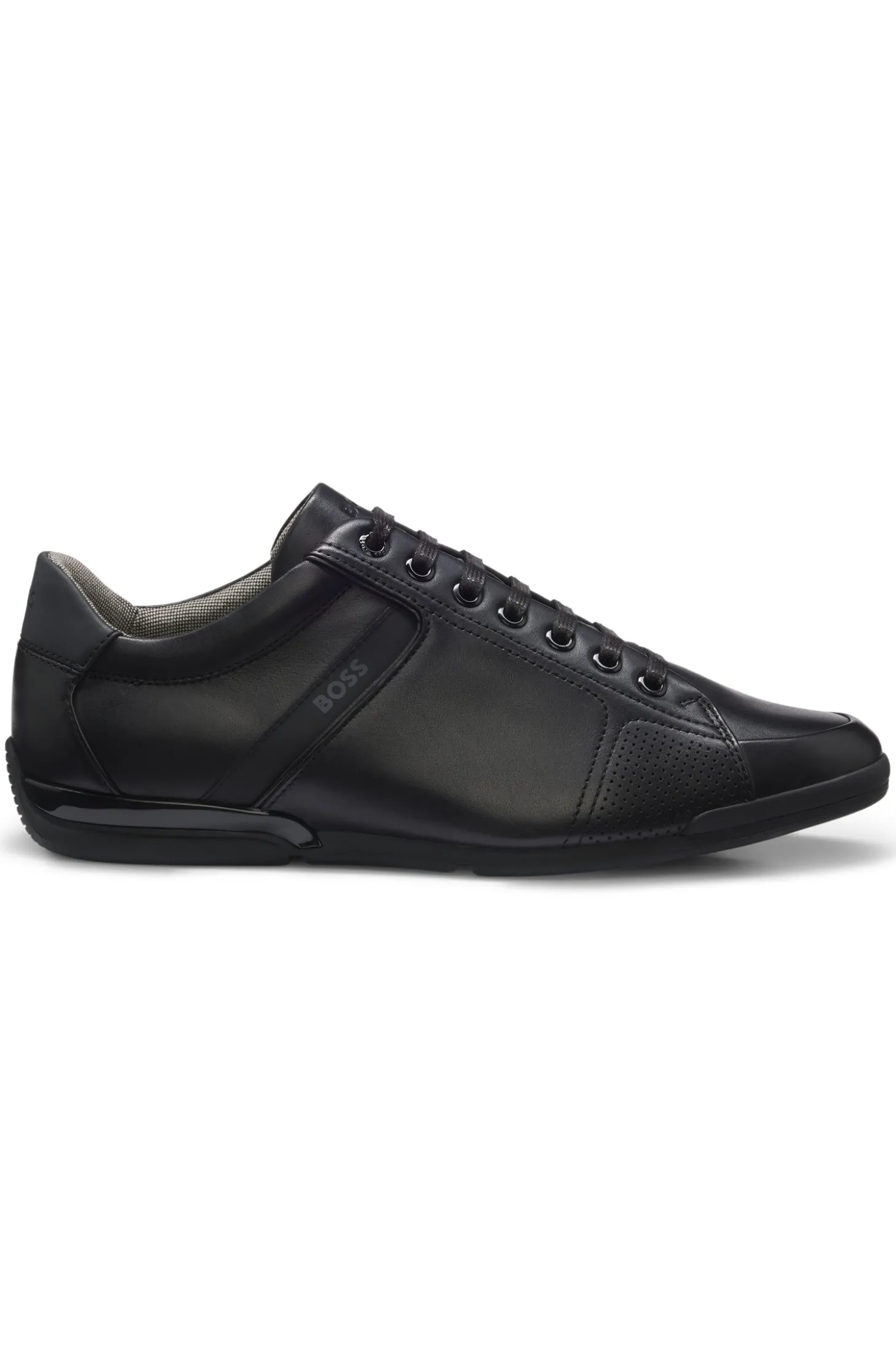 Ledersneakers mit geruchsneutralisierendem Innenfutter