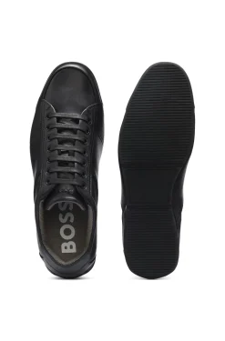 Ledersneakers mit geruchsneutralisierendem Innenfutter