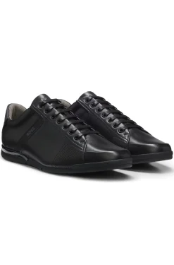 Ledersneakers mit geruchsneutralisierendem Innenfutter