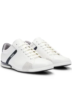 Ledersneakers mit geruchsneutralisierendem Innenfutter