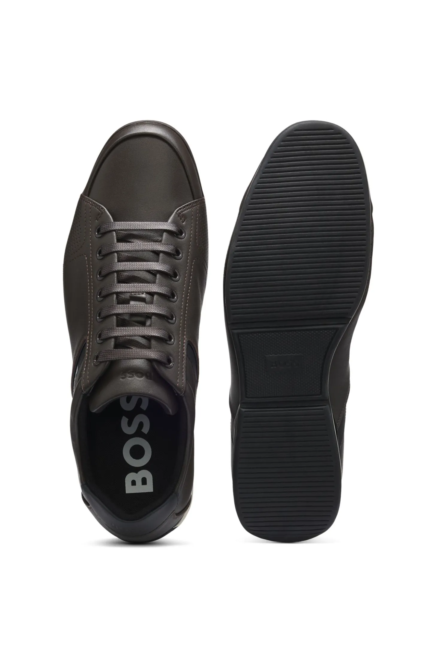 Ledersneakers mit geruchsneutralisierendem Innenfutter