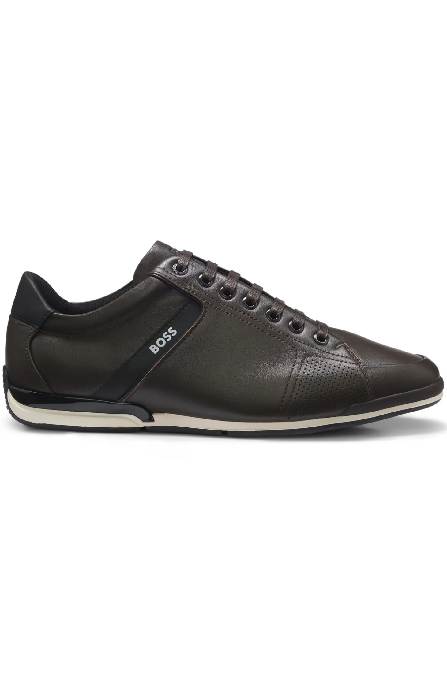 Ledersneakers mit geruchsneutralisierendem Innenfutter