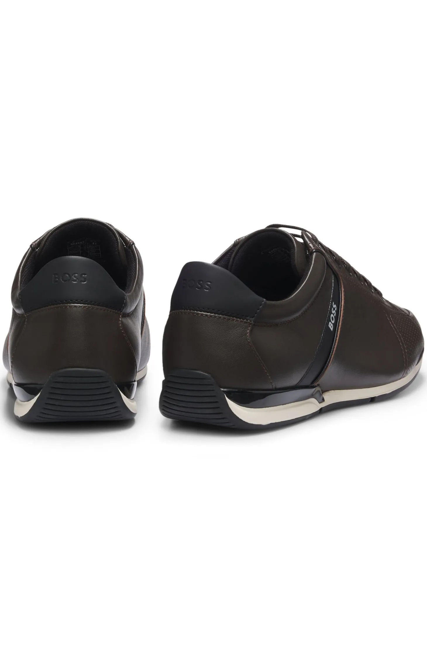 Ledersneakers mit geruchsneutralisierendem Innenfutter