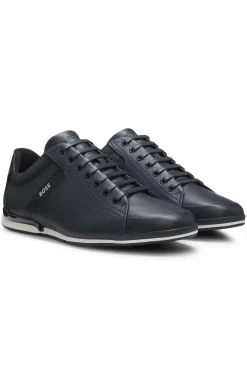 Ledersneakers mit geruchsneutralisierendem Innenfutter