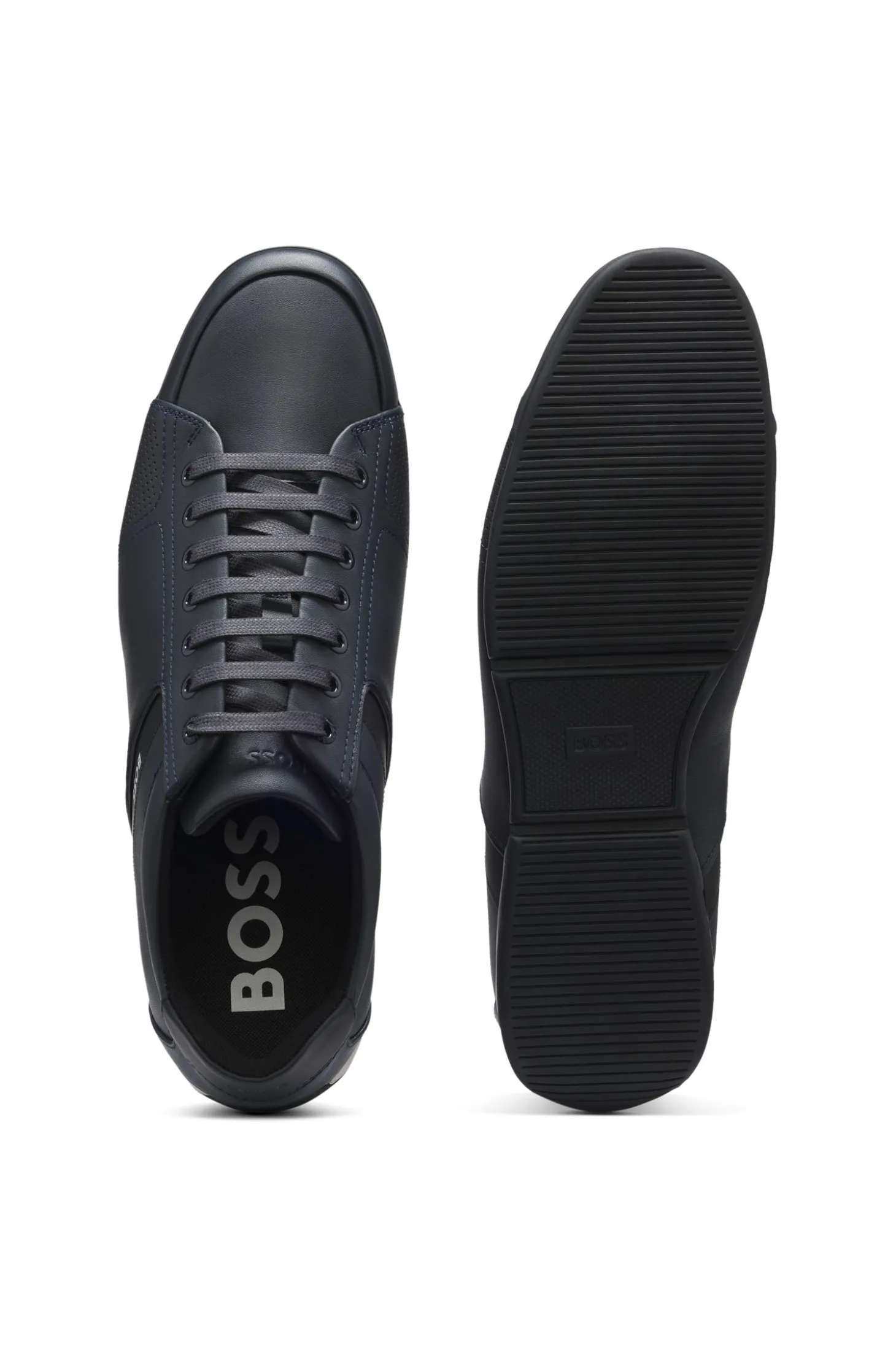 Ledersneakers mit geruchsneutralisierendem Innenfutter