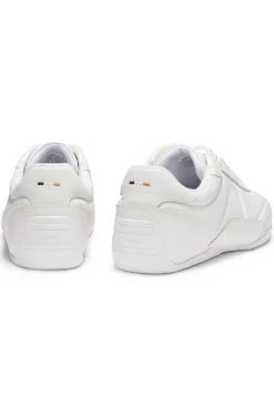 Ledersneakers mit Logo-Detail