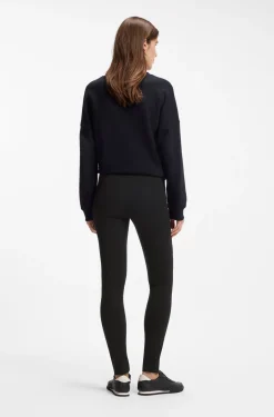 Leggings aus Punto-Milano-Jersey mit Naht-Detail