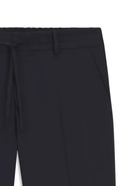 Leicht verstaubare Slim-Fit Hose aus waschmaschinenfestem Woll-Mix
