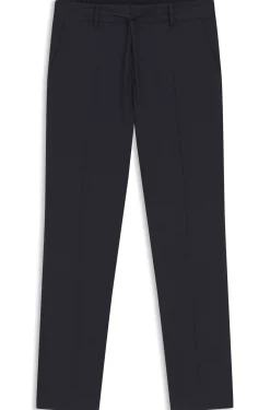 Leicht verstaubare Slim-Fit Hose aus waschmaschinenfestem Woll-Mix