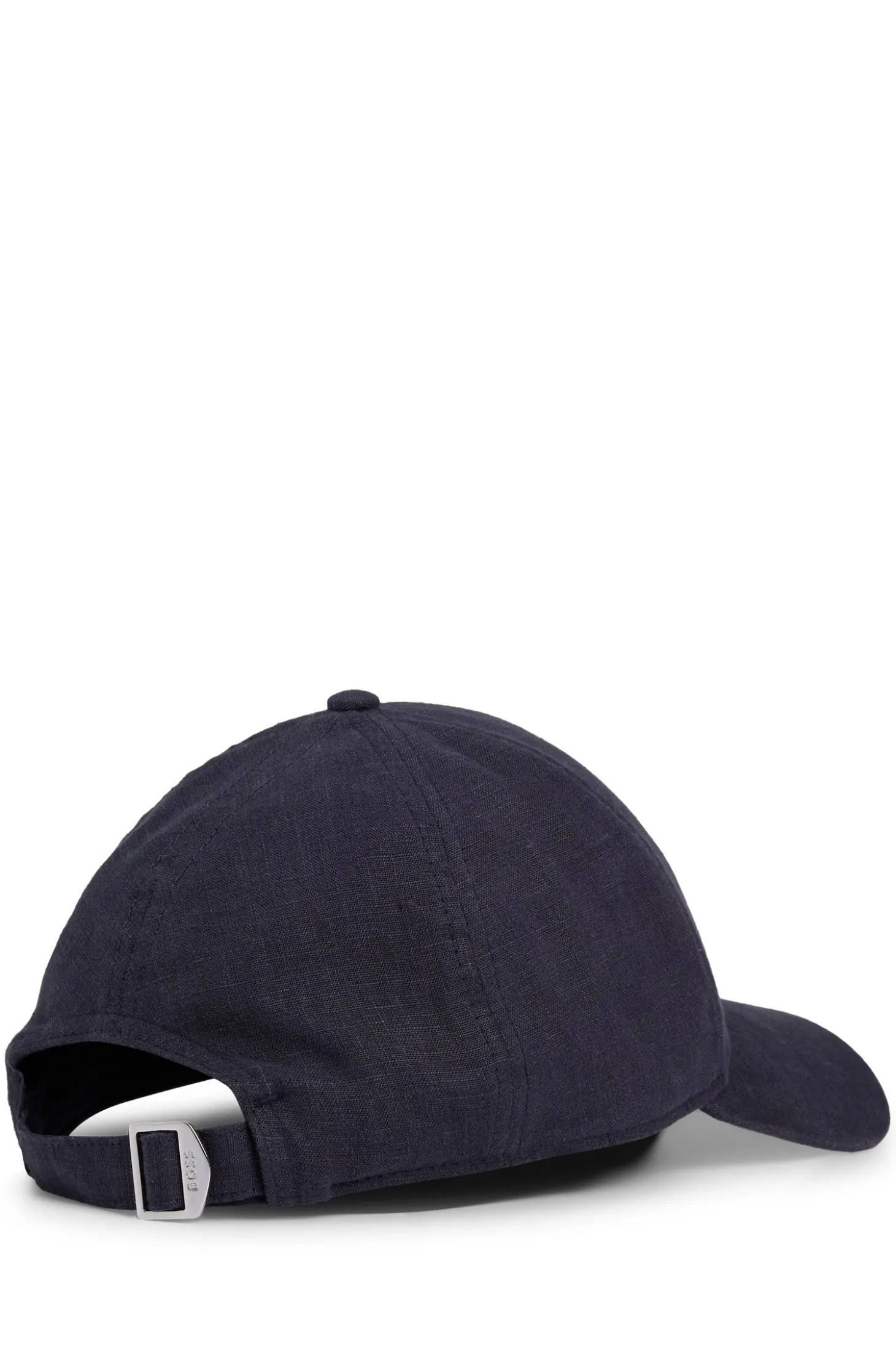 Leinen-Cap mit Logo-Stickerei
