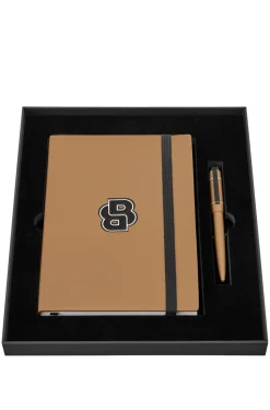 Lined A5 notebook and ballpoint pen set