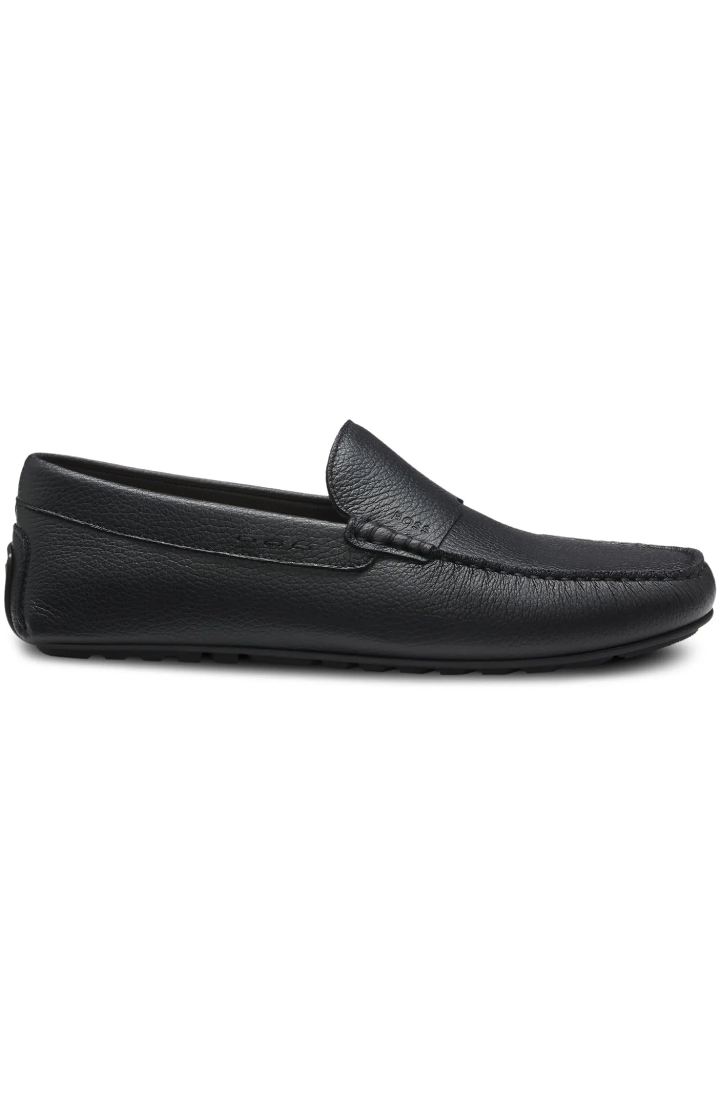 Loafer aus gewalktem Leder mit Profilsohle