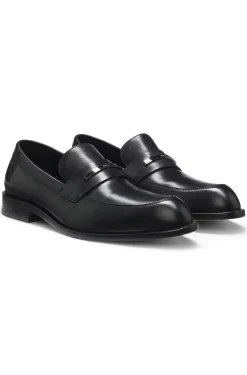 Loafer aus Leder mit Logo-Detail aus Metall