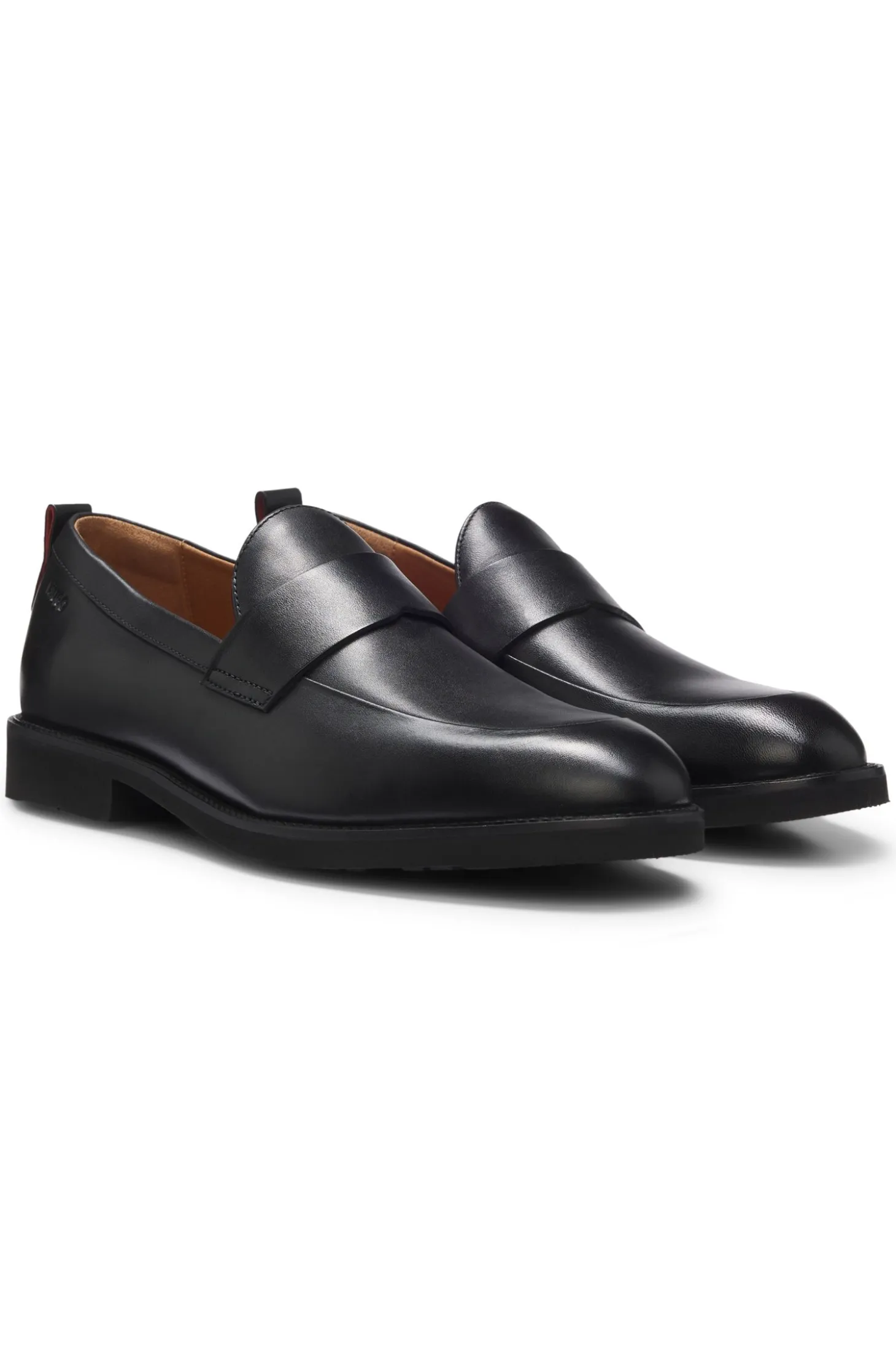 Loafer aus Leder mit Pennyloafer-Besatz
