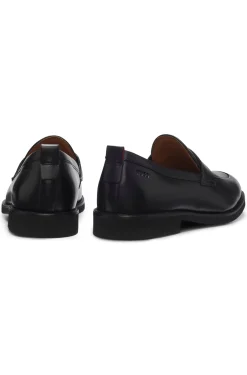 Loafer aus Leder mit Pennyloafer-Besatz