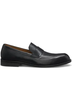 Loafer aus Leder mit Pennyloafer-Bündchen