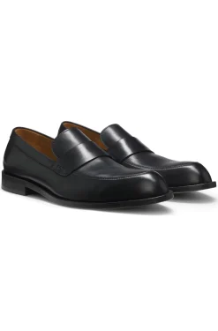 Loafer aus Leder mit Pennyloafer-Bündchen