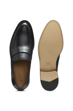 Loafer aus Leder mit Pennyloafer-Bündchen