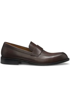 Loafer aus Leder mit Pennyloafer-Bündchen