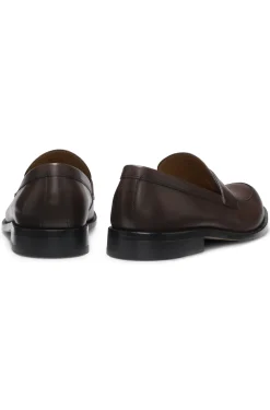 Loafer aus Leder mit Pennyloafer-Bündchen