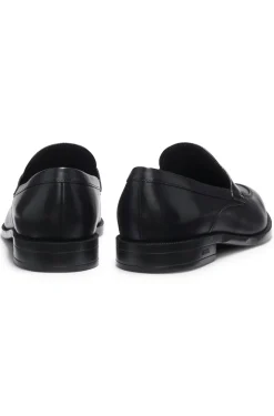 Loafer aus Leder mit Pennyloafer-Bündchen