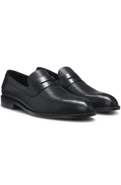 Loafer aus Leder mit Pennyloafer-Bündchen