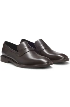 Loafer aus Leder mit Pennyloafer-Besatz