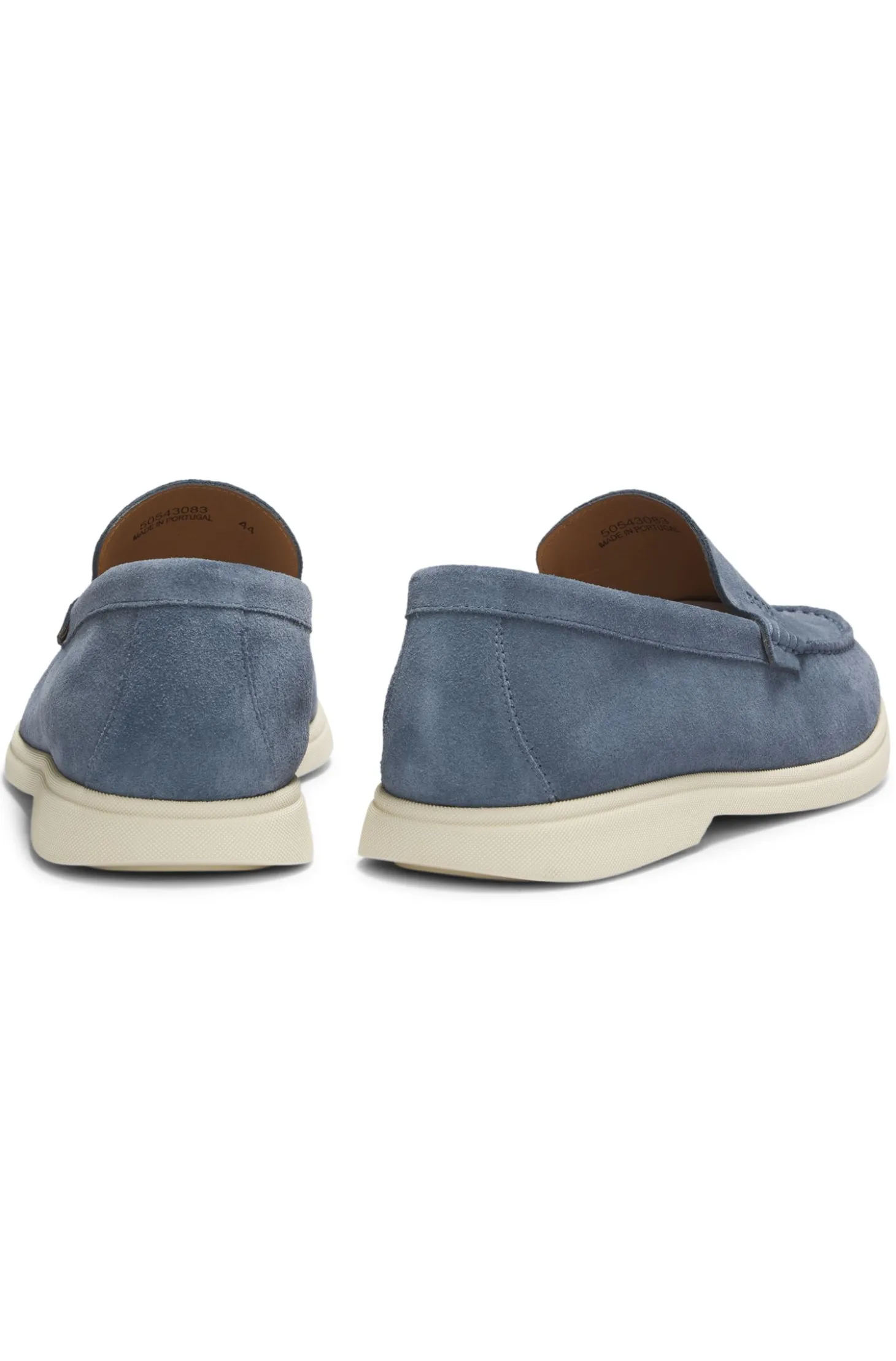 Loafer aus Veloursleder mit geprägtem Logo
