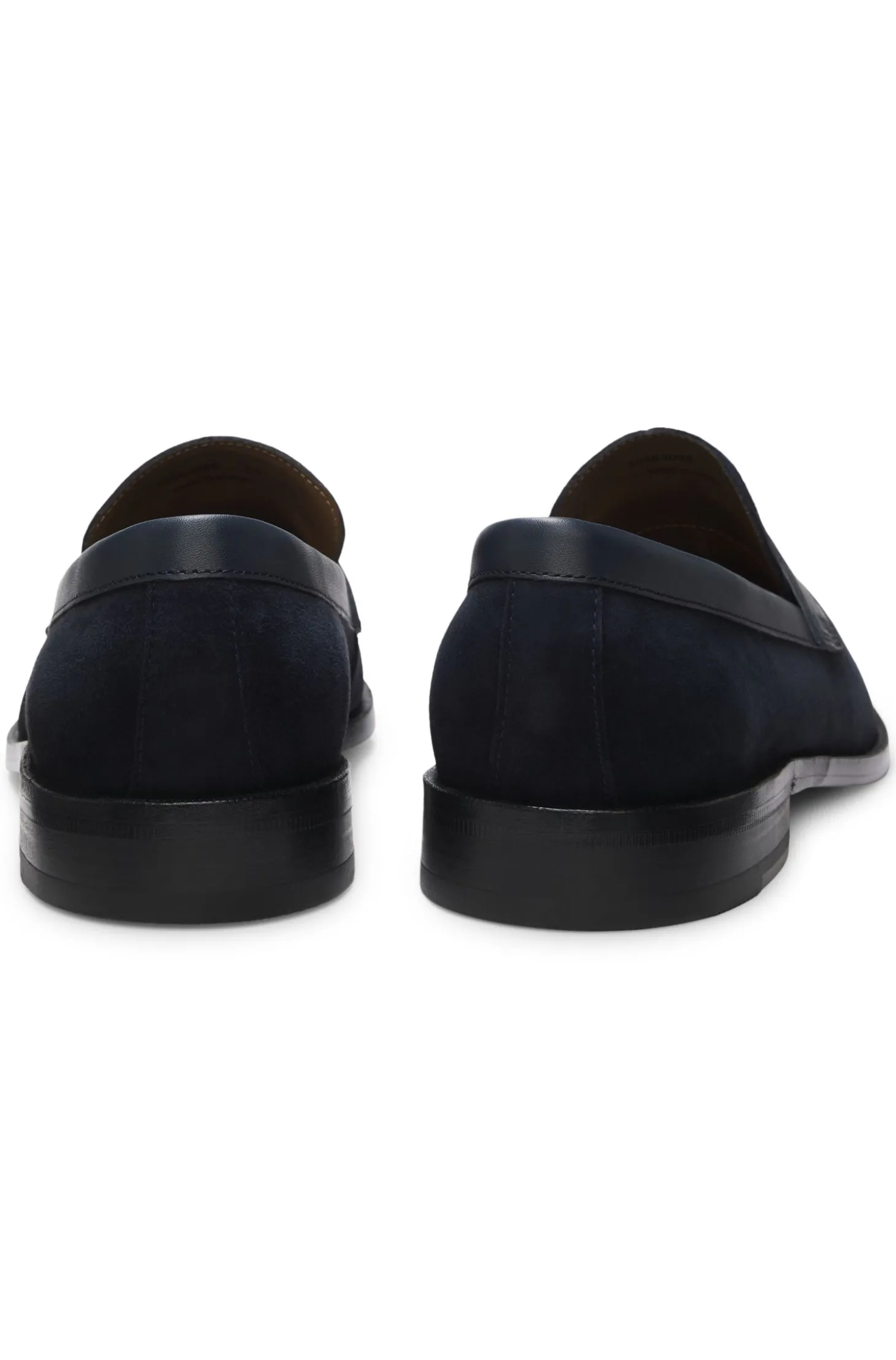Loafer aus Veloursleder mit Leder-Details